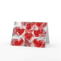 Hearts Afire Abstract Card by alexanderbutler Hearts Afire Abstract Card