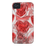Hearts Afire Abstract iPhone Barely There Iphone 4 Covers