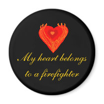 HEARTS AFLAME - a love magnet