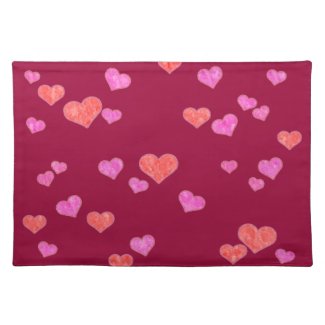 Hearts placemat
