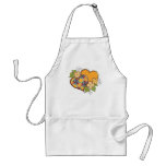 Hearts and Blossoms - Bird of Paradise Flower Apron