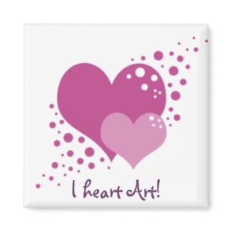 Hearts And Bubbles magnet