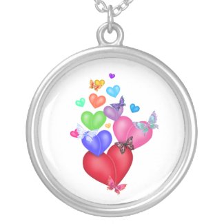 Hearts and Butterflies Necklace necklace