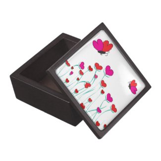 Hearts and Butterflies Valentine Love Premium Gift Box