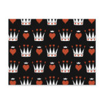 Hearts and Crowns Motif Post Cards