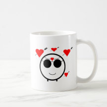 Hearts And Cupid Coffee Mugs