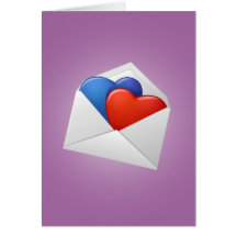 Hearts and Cupids Greeting Card