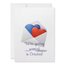 Hearts and Cupids Personalized Announcement