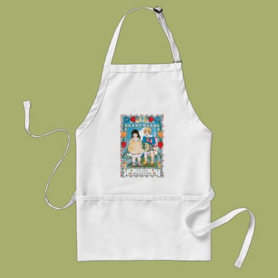 Hearts and Daisies Valentine Aprons Zazzle_apron