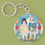 Hearts and Daisies Valentine Keychains