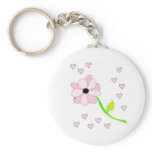 Hearts and Flower Keychain