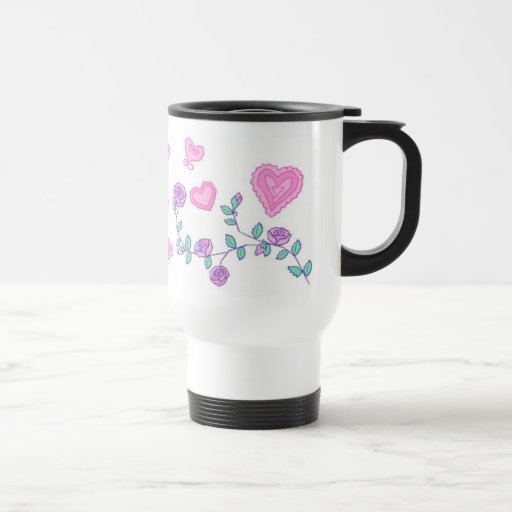 Hearts and Flowers Coffee Mug