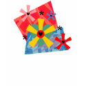Hearts and Flowers Geometric - Customizable t-shirts