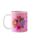 Hearts and Flowers, Happy Mother's Day mugs by SeaAngel Hearts and Flowers, Happy Mother's Day mugs