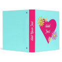Hearts and Flowers Keepsake Binder binder