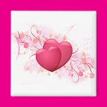 Hearts and Flowers Magnet