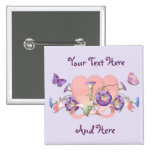 Hearts and Glory Pinback Button