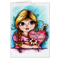 Hearts and Hugs Greeting Card cards