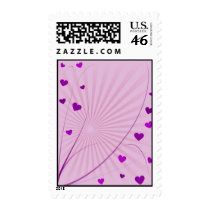 "Hearts and lines" postage stamp stamps