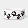 Hearts And Pawprints Dog Water Bowls