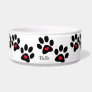 Hearts And Pawprints Dog Food Bowl