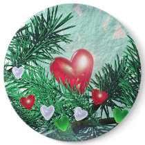 Hearts and Pine buttons by Peerdrops Hearts and Pine buttons