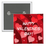 Hearts and Rainbow Dark Button to Customize