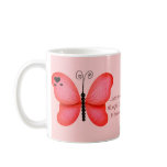 Hearts and Red Butterflies Quote Mug