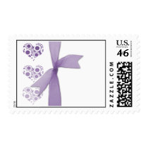 Hearts and Ribbons Postage Stamps