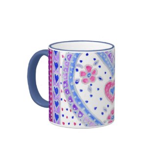 Hearts and Roses Coffee Mug mug