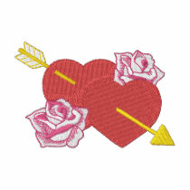 Hearts and Roses embroidered shirts