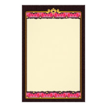 Hearts and Roses Personalized Stationery