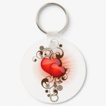 Hearts-and-Swirls keychains