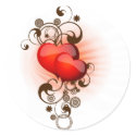 Hearts-and-Swirls stickers by karabunda Hearts-and-Swirls stickers