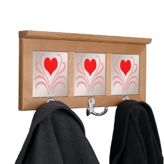 Hearts and Vines Coat Rack