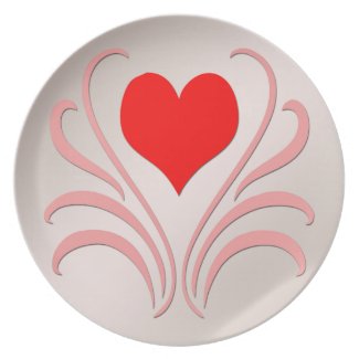 Hearts and Vines Dinner Plates