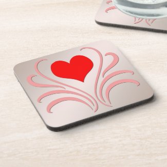 Hearts and Vines Drink Coaster Set (6)