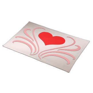 Hearts and Vines Place Mat