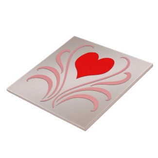 Hearts and Vines Tile/Trivet