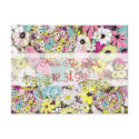 Hearts and Wild Flowers Save The Date postcards by WeddingInvitations Hearts and Wild Flowers Save The Date postcards