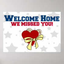 Hearts and Yellow Ribbon Print