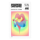 HEARTS & ANGEL by SHARON SHARPE Stamps