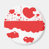 Hearts are a growing! magnets