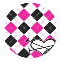 Hearts & Argyle stickers