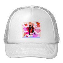 Hearts ballroom dancing hat
