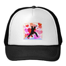 Hearts ballroom dancing hats