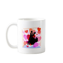 Hearts ballroom dancing mugs