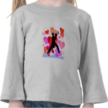 Hearts ballroom dancing shirt