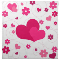 Hearts being together napkins
