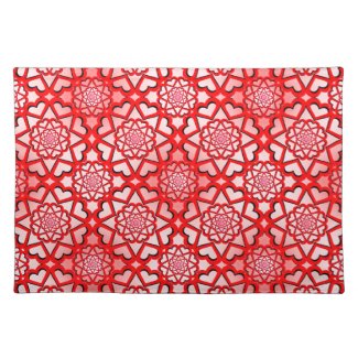 Hearts Big Explosion Place Mats